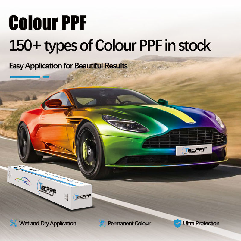 1.52x16m Film de protection de peinture de couleur Peinture de couleur Ppf Film anti tache