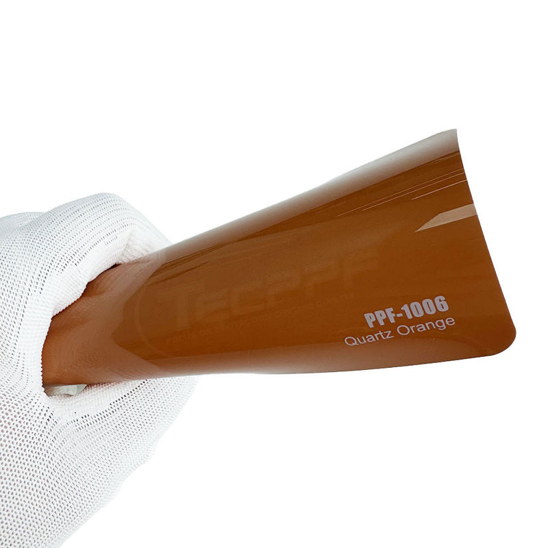 PPF-1006 Quartz Orange Ppf Car Wrap 8mil Film de protection contre le changement de couleur