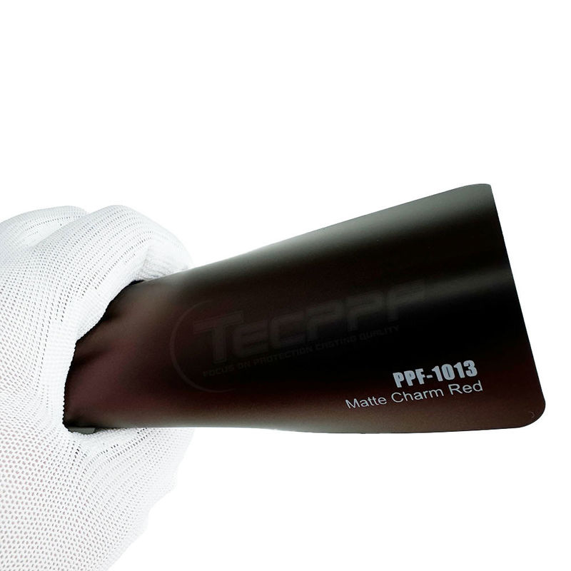 Matte Charm Rouge couleur PPF Enveloppe 8mil Changement de couleur de peinture film de protection