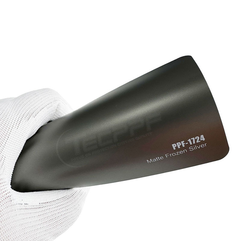 8 millimètres couleur argentée congelée matte TPU lubrifiant, film de protection de peinture