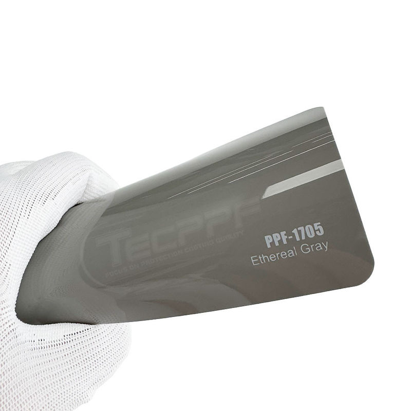 Couleur grise éthéré 8mil Film de protection de peinture de changement de couleur avec lubrifiant TPU et couche hydrophobe polymère