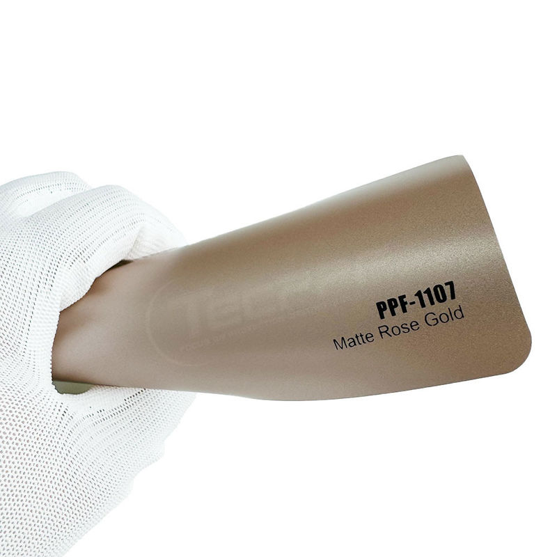 Couleur dorée rose mate 8 mil épaisseur changement de couleur film de protection de peinture 1.52x16m / 60inchx53ft