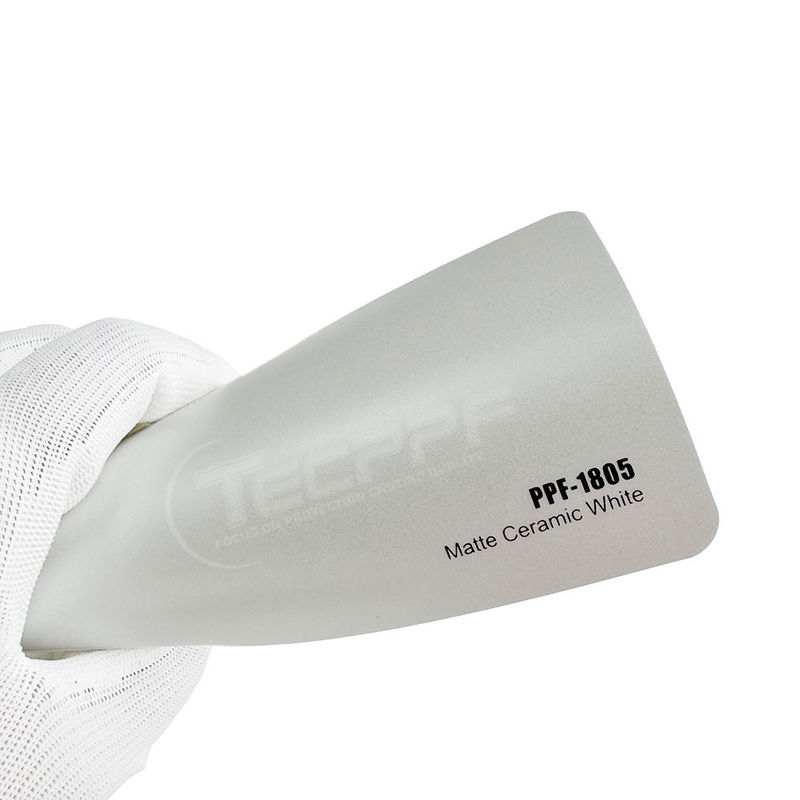Couche hydrophobe polymère céramique mate couleur blanche 8mil couleur changement de peinture film de protection 1.52x16m / 60inchx53ft