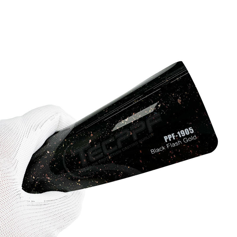 Pour automobile, noir flash or couleur couleur film de protection de peinture 8mil