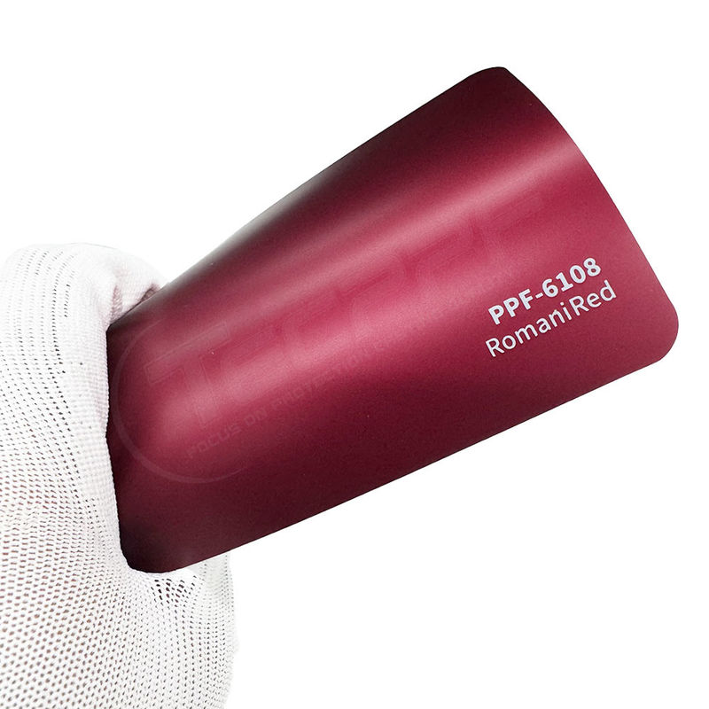 PPF-6108 Romani couleur rouge Ppf film résistant à l'abrasion