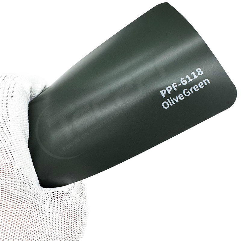 PPF-6118 Vert d'olive 8 Mil Peinture de couleur film de protection haute performance