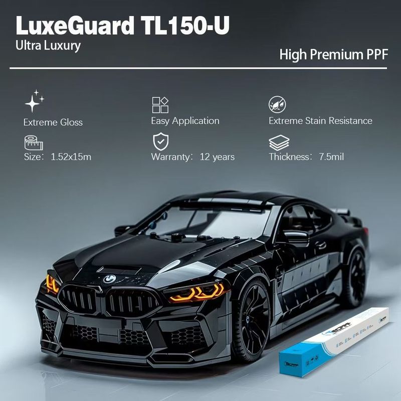 7.5 Mil TL150-U Extreme Glossy Ppf Anti Fouling Paint Protection Film Pour Voiture