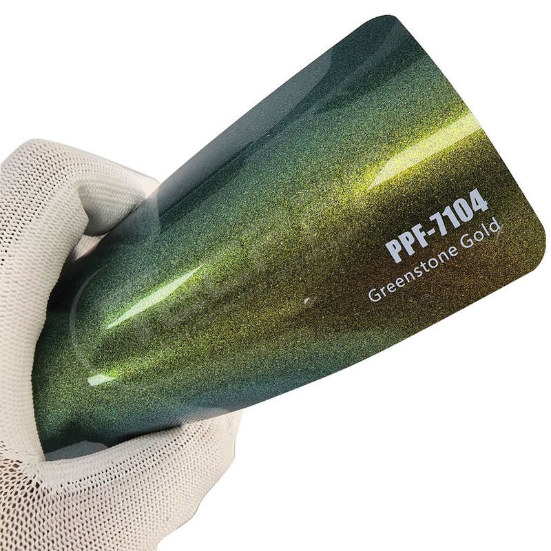 PPF-7104 Peinture de protection de couleur or de pierre verte pour les rayures de voiture