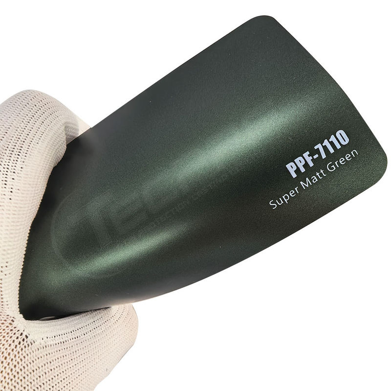 PPF-7110 Super Matt Verte couleur de peinture de protection pour les rayures de voiture