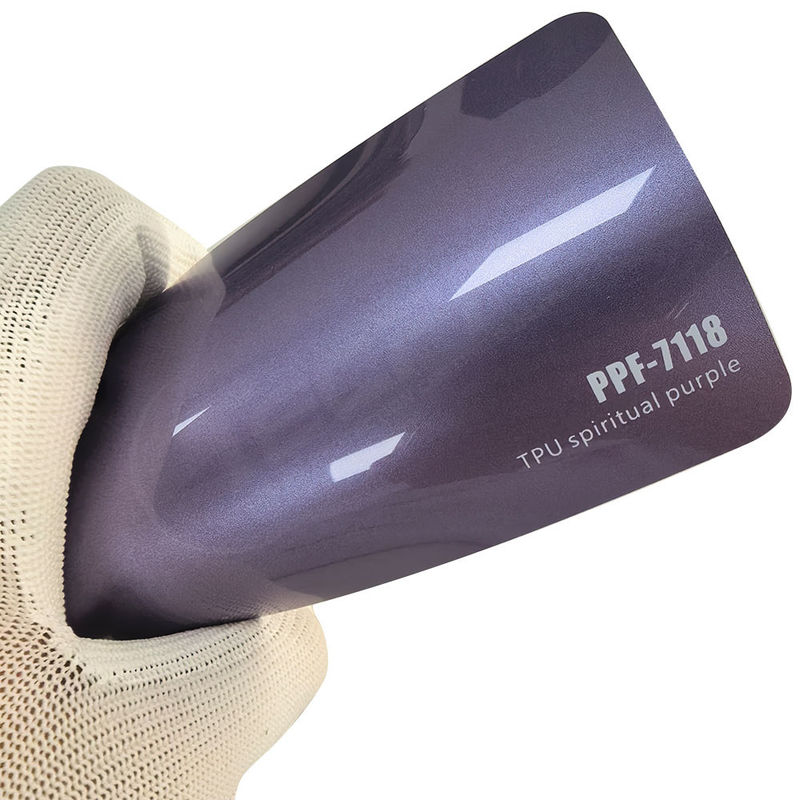 PPF-7118 Film de protection de peinture de couleur violette spirituelle pour les rayures de voiture