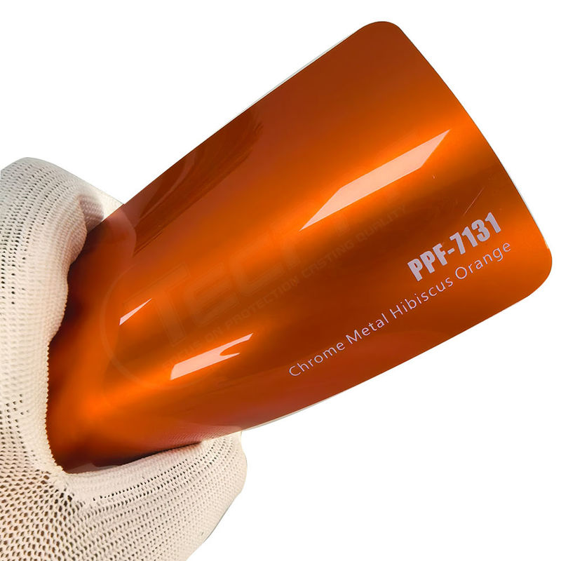 PPF-7131 Film de protection de peinture de couleur orange pour les rayures de voiture