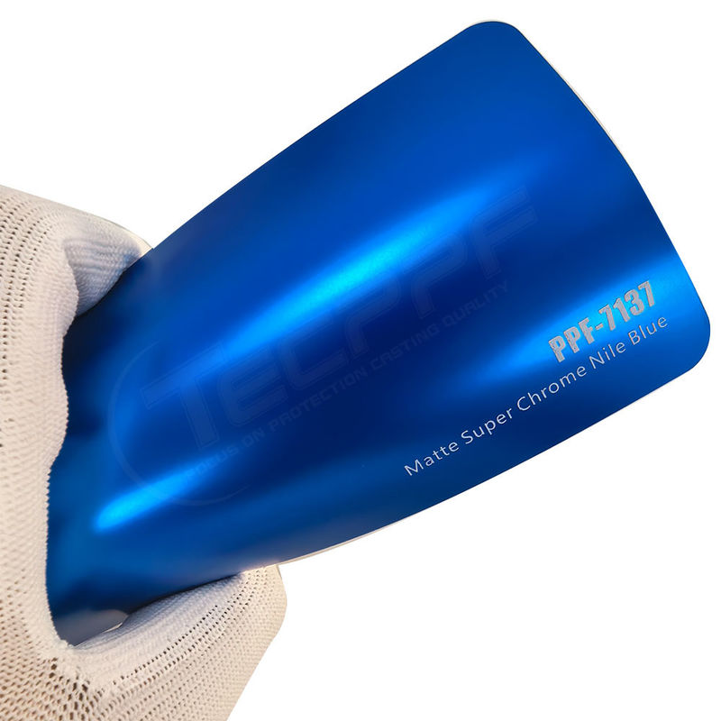 PPF-7137 Film de protection contre les rayures de peinture de couleur bleue pour voitures