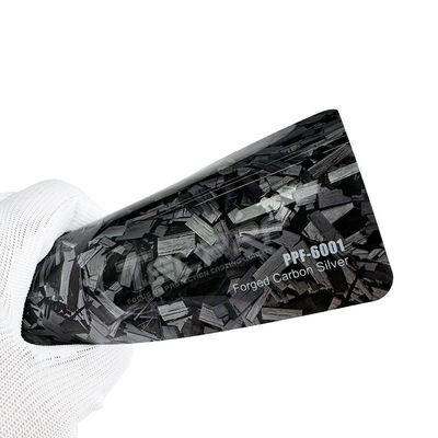 Film de protection contre la peinture en argent de carbone forgé 8 mil Film de protection contre les copeaux de roche