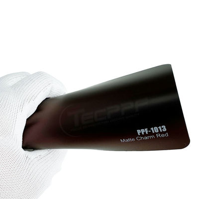 Matte Charm Rouge couleur PPF Enveloppe 8mil Changement de couleur de peinture film de protection