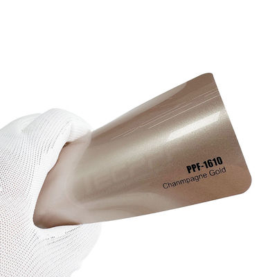 60 pouces x 53 pieds TPU Lubrizol Champagne Couleur dorée 8 mil Couleur de changement de peinture Film de protection