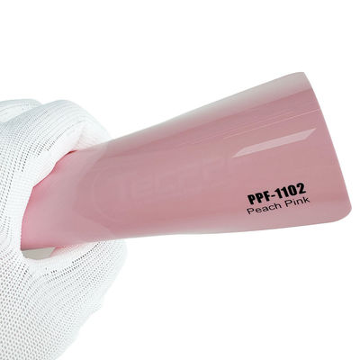 8 millimètres de film de protection de peinture de changement de couleur de pêche de couleur rose de guérison thermique 1.52x16m
