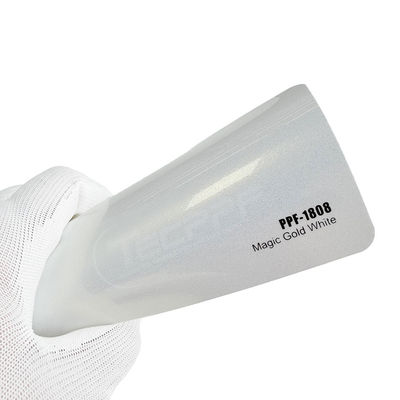 8mil Changer la couleur du film de protection de peinture or magique couleur blanche 1.52x16m / 60inchx53ft
