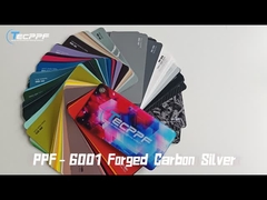 Film de protection contre la peinture en argent de carbone forgé 8 mil Film de protection contre les copeaux de roche